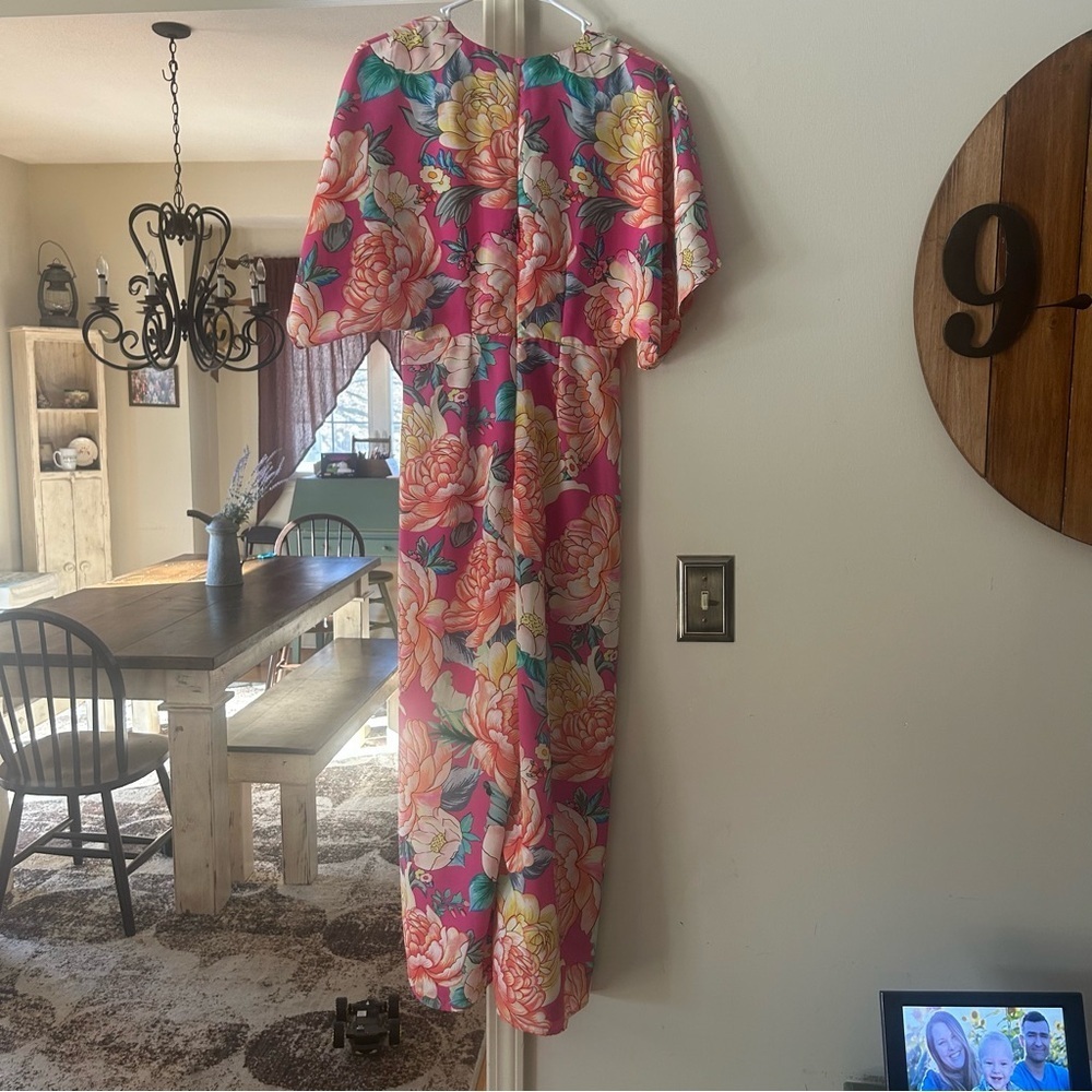 Farm Rio Eulalie Wide-Leg Jumpsuit Floral - Picture 6 of 8
